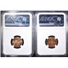 Image 2 : 1960 SD & LD LINCOLN CENTS, NGC MS-66 RED