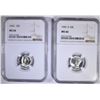 Image 1 : 1941-S & 42 MERCURY DIMES, NGC MS-66