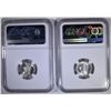 Image 2 : 1941-S & 42 MERCURY DIMES, NGC MS-66