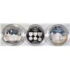 Image 3 : 1994 U.S. VETS 3-COIN PROOF SILVER DOLLAR SET