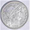 Image 1 : 1909 BARBER QUARTER CH BU+