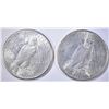 Image 2 : 2 1922-S PEACE DOLLARS CH AU