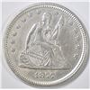 Image 1 : 1877 SEATED LIBERTY QUARTER  AU/BU