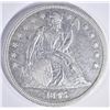 Image 1 : 1845 SEATED DOLLAR, AU+