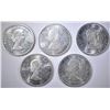 Image 2 : 5-1964 BU CANADIAN SILVER DOLLARS
