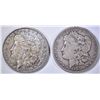 Image 1 : 1892 & 1903 MORGAN SILVER  DOLLARS