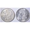 Image 1 : 1889 & 1896 UNC MORGAN DOLLARS