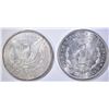 Image 2 : 1889 & 1896 UNC MORGAN DOLLARS