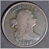 Image 1 : 1802/0 DRAPED BUST HALF CENT  FINE  RARE