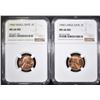 Image 1 : 1960 SD & LD LINCOLN CENTS, NGC MS-66 RED