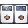 Image 2 : 1960 SD & LD LINCOLN CENTS, NGC MS-66 RED