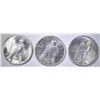 Image 2 : 1923, 24 & 25 UNC PEACE DOLLARS