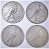 Image 2 : 4-AVE CIRC PEACE DOLLARS