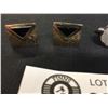 Image 2 : 2 Pairs of Vintage Black Alaska Diamond Cufflinks