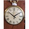 Image 2 : Vintage 1960-70’s Pocket Watch Wall Clock with Chain 18” H .x 13.5”W  Made by United in Brooklyn N.Y