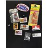 Image 1 : Vintage Lot of NHRA Pins Patches Shell Stickers, Air Fresheners