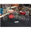 Image 1 : 3 Vintage Glass Kerosene Oil Lamps. *LOCAL PICK UP ONLY*