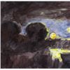 Image 3 : George Inness Sketch Hudson Oil Gouache GI 14