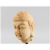 Image 1 : Chinese Marble Shakyamuni Buddha Head with Stand