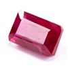 Image 2 : 7.20 ct Blood Red Emerald Cut Ruby Gemstone AGSL
