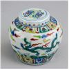 Image 5 : Pair of Chinese Doucai Porcelain Jar with Tian MK