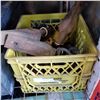 Image 1 : YELLOW CRATE OF INSULATORS