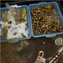 2 TRAYS OF BRASS FITTINGS