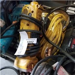DE WALT ANGLE GRINDER AND JUMPER CABLES