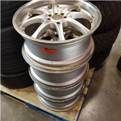 SET OF 4 ALUMINUM RIMS W/ DOUBLE BOLT PATTERN