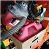 Image 2 : HOME LITE ELECTRIC WEED TRIMMER AND GAS CANS W/ CHOP VAC