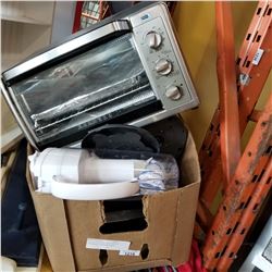 LOT OF KITCHEN APPLIANCES, STAINLESS TOASTER OVEN