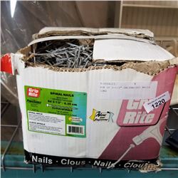 BOX OF 2-1/2" GALVANIZED NAILS 22KG