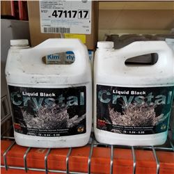 TWO 4 LITER JUGS OF LIQUID BLACK CRYSTAL PLANT NUTRIENT FERTILIZER LIQUID