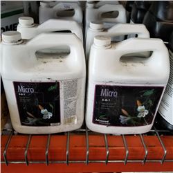 FOUR 4 LITER JUGS OF MICRO 5-0-1 ADVANCED PLANT NUTRIENT FERTILIZER