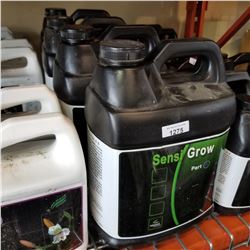 4 JUGS OF SENSI GROW 10 LITER PLANT NUTRIENTS PART A