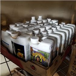 TRAY OF VARIOUS PLANT NUTRIENTS, FERTILIZER, PLANT GROWTH SUPPLEMENTS