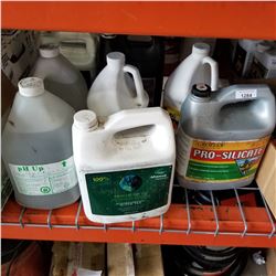 6 JUGS OF PLANT FERTILIZER, NUTRIENTS, PH UP, PRO SILICATE, FISH FERTILIZER