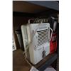 Image 1 : AIR WORKS HEATER AND 3 BLACK GARBAGE CANS