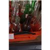 Image 2 : ORANGE POP CRATE W/ 24 VINTAGE POP BOTTLES