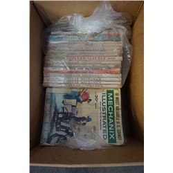 BOX OF VINTAGE POPULAR MECHANICS AND SCIENCE MAGAZINES