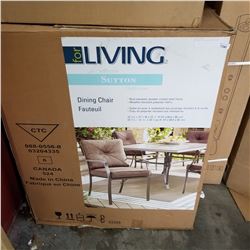 6 PATIO DINING CHAIRS IN BOX