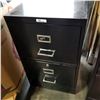 Image 1 : COMMANDER BLACK METAL 2 DRAWER FILING CABINET