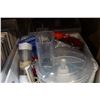 Image 2 : 2 BOXES OF KITCHEN APPLIANCES AND GLASS CAKE COVERS