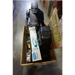 BOX OF STAR WARS COLLECTIBLES