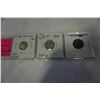 Image 2 : SET OF 3 NEWFOUNDLAND 1941 COINS 1c COPPER 5 AND 10c ,925 SILVER COINS