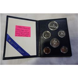 1986 CANADIAN SPECIMEN SET ALL FIRST STRUCK COINS FROM MINT IN RCM CASE
