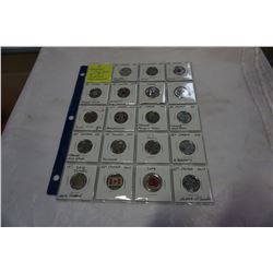 19 CANADIAN QUARTERS 1967-2017 VARIETIES MOST COLOURED