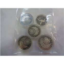 5 OLYMPIC COINS