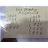 Image 11 : 9 ENGLISH PENNIES 1921 TO 1967