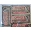 Image 2 : 5, 2 DOLLAR BILLS 1954